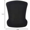 imageAmazon Basics Irregular Ergonomic Gel Computer Mouse Pad with Wrist Support for Pain Relief NonSlip 101L x 81W inches Black