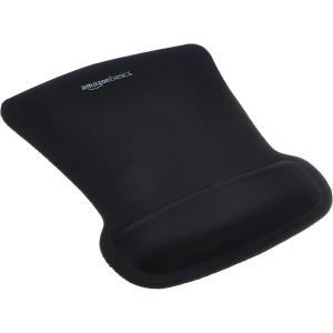 imageAmazon Basics Irregular Ergonomic Gel Computer Mouse Pad with Wrist Support for Pain Relief NonSlip 101L x 81W inches Black